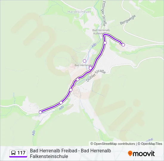 117 Bus Line Map