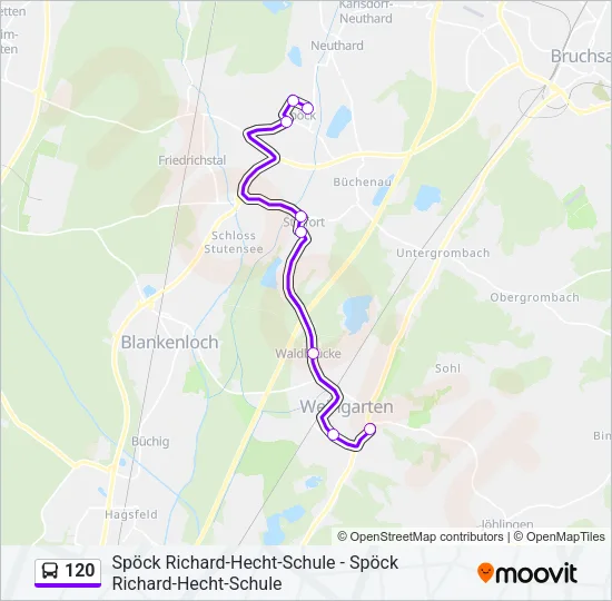 120 Bus Line Map