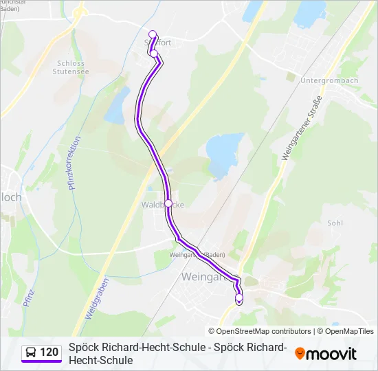 120 Bus Line Map
