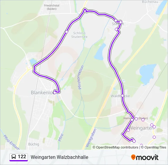 122 Bus Line Map