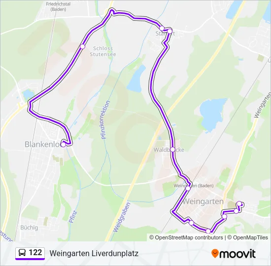 122 Bus Line Map