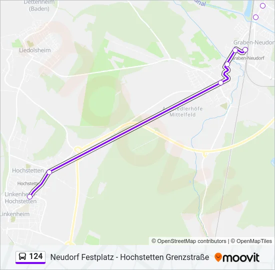 124 Bus Line Map