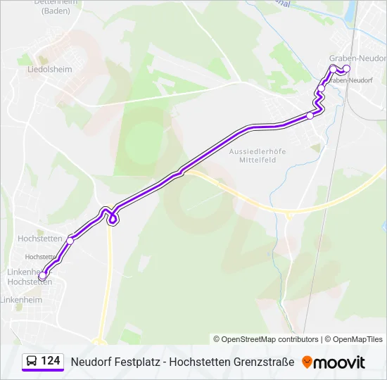 124 Bus Line Map