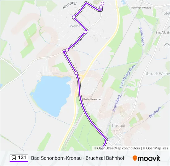 131 Bus Line Map