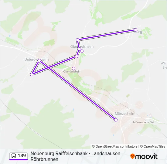 139 Bus Line Map