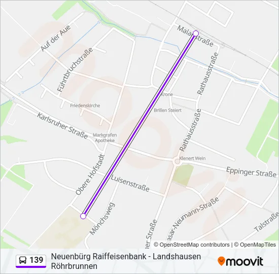139 Bus Line Map