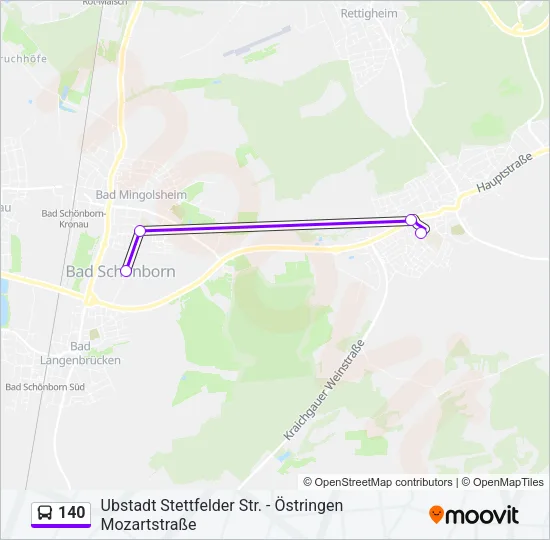 140 Bus Line Map