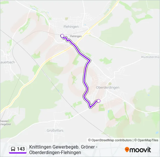 143 Bus Line Map