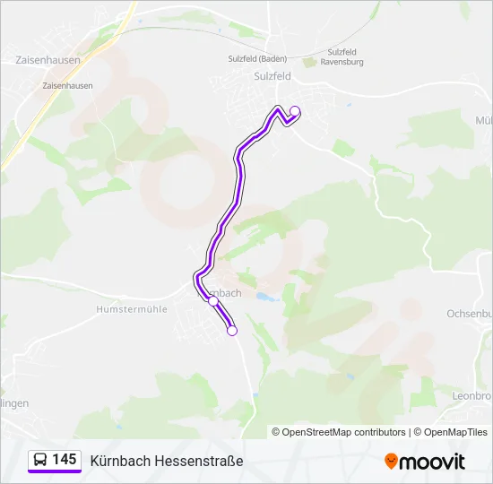 145 Bus Line Map