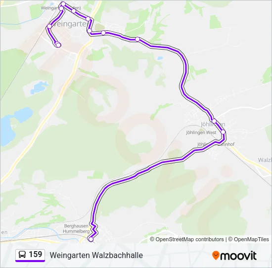 159 Bus Line Map