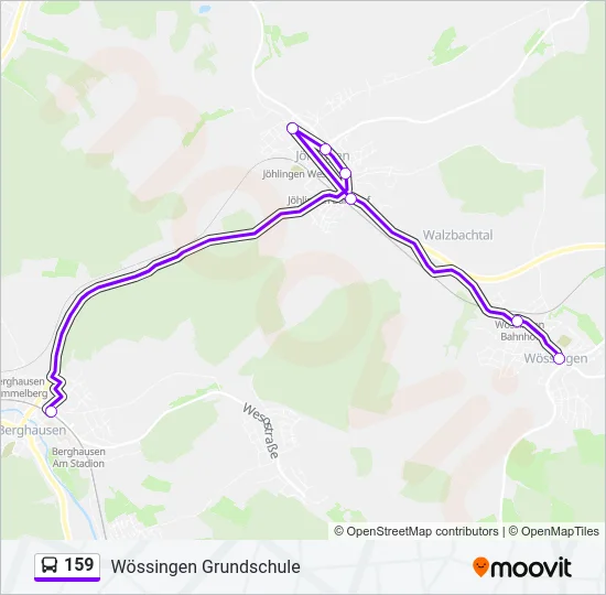 159 Bus Line Map