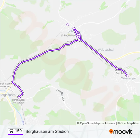 159 Bus Line Map