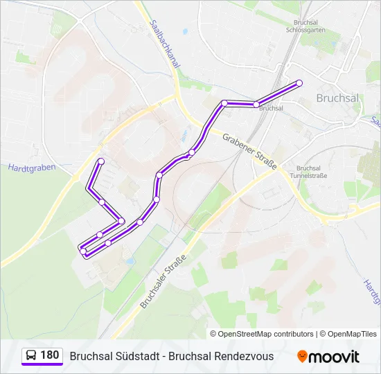 180 Bus Line Map