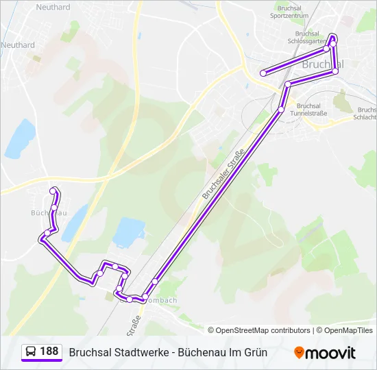 188 Bus Line Map