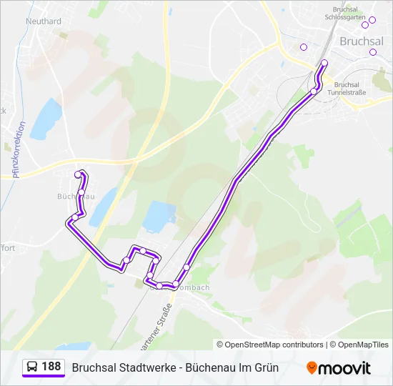 188 Bus Line Map