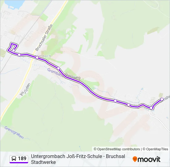 189 Bus Line Map