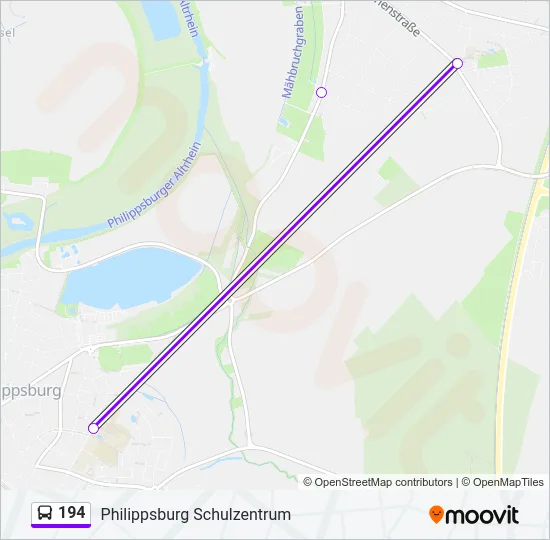 194 Bus Line Map