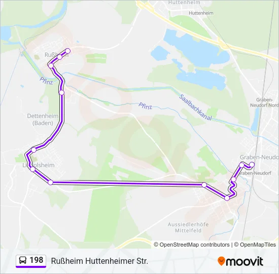 198 Bus Line Map