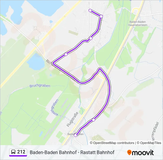 212 Bus Line Map