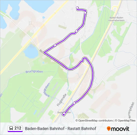 212 Bus Line Map