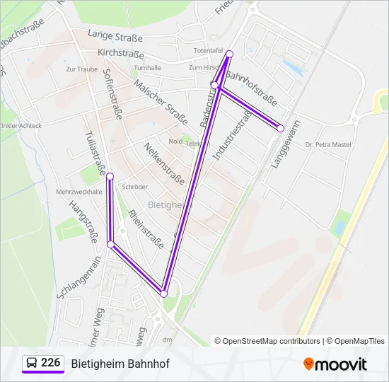226 Bus Line Map