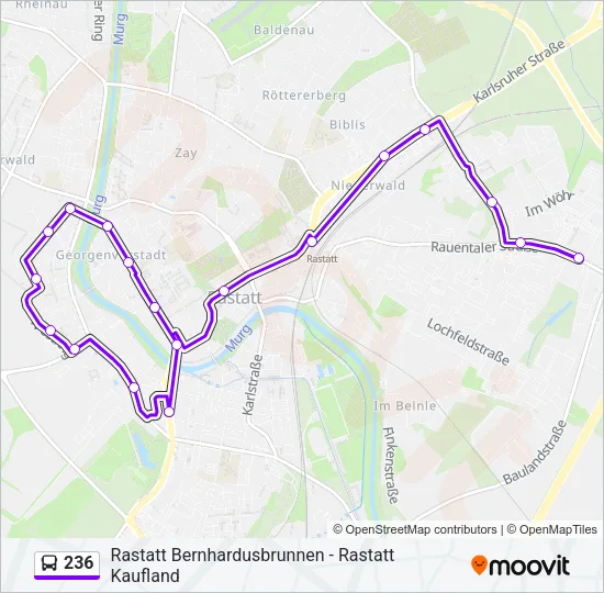 236 Bus Line Map