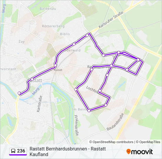 236 Bus Line Map