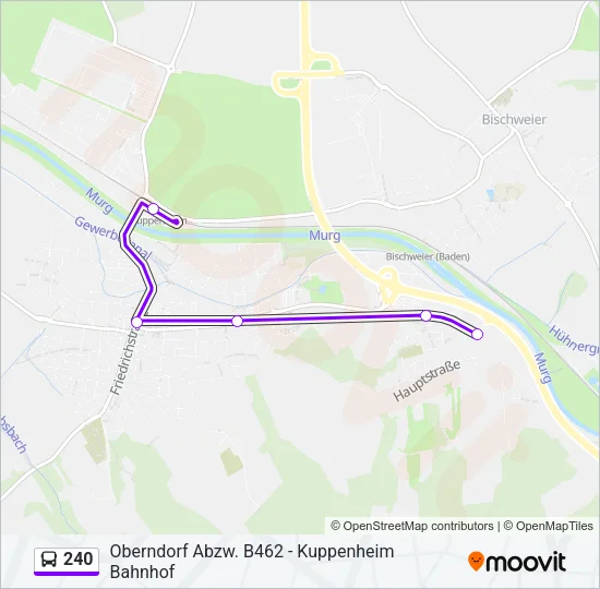 240 Bus Line Map