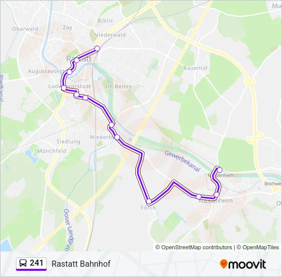 241 Bus Line Map