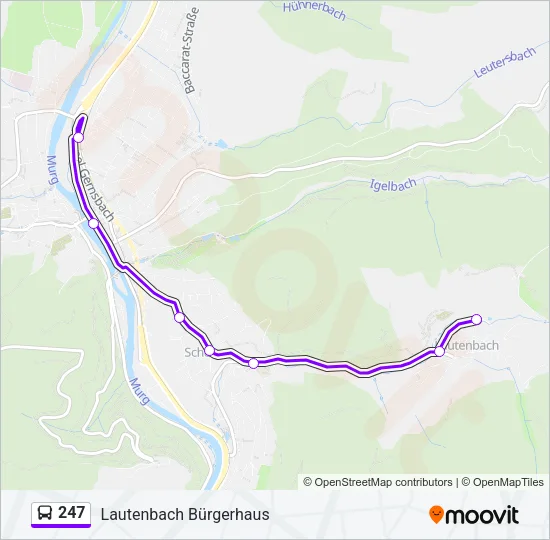 247 Bus Line Map