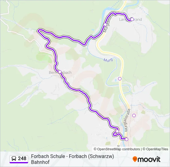 248 Bus Line Map