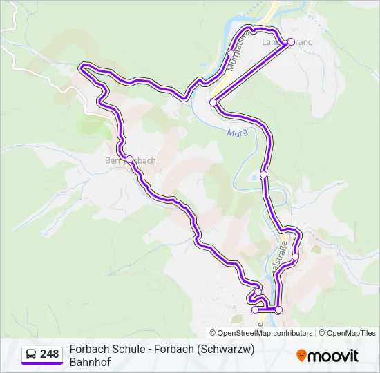 248 Bus Line Map