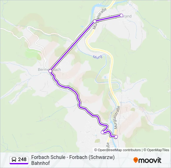 248 Bus Line Map