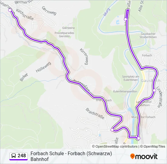 248 Bus Line Map