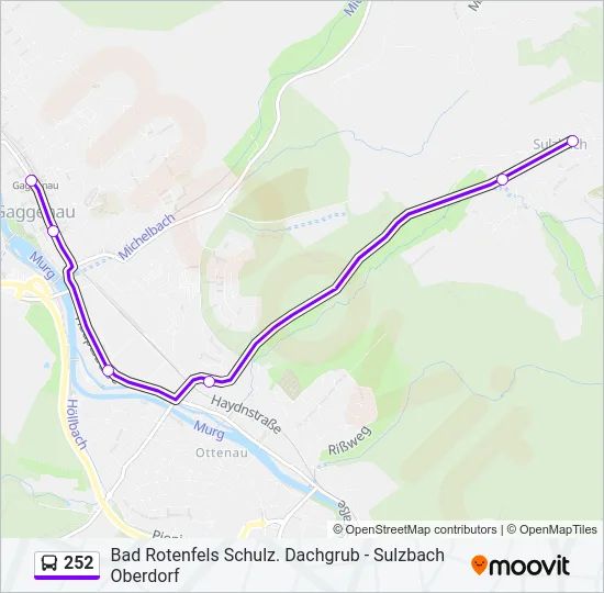 252 Bus Line Map