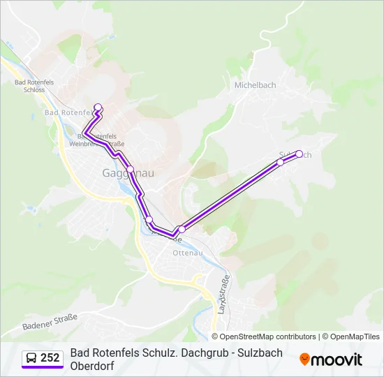 252 Bus Line Map