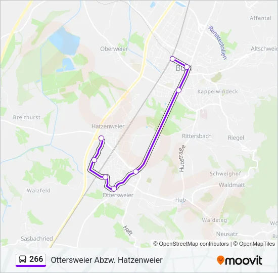 266 Bus Line Map
