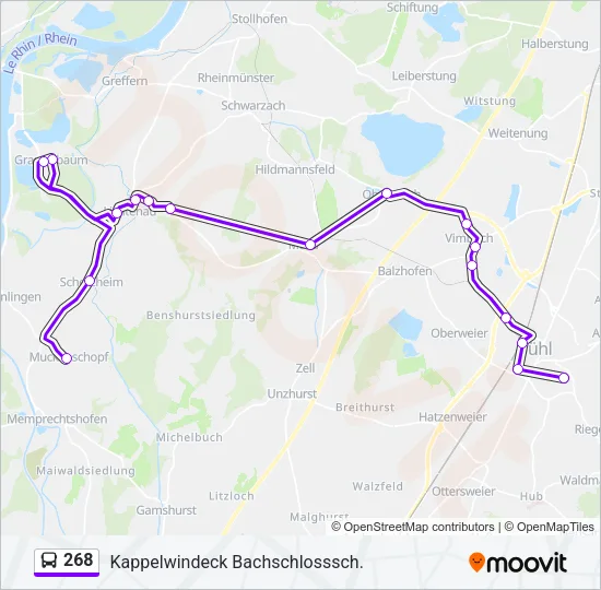 268 Bus Line Map