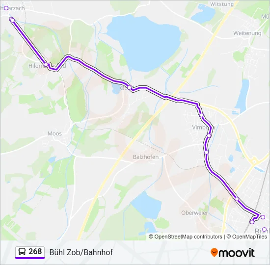 268 Bus Line Map