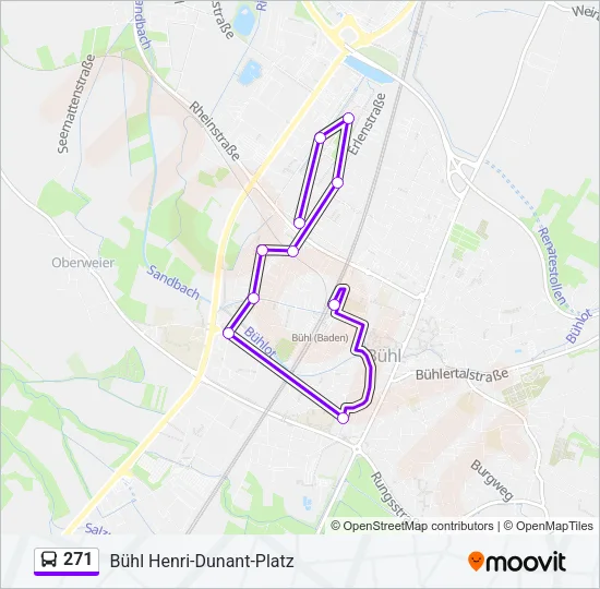 271 Bus Line Map
