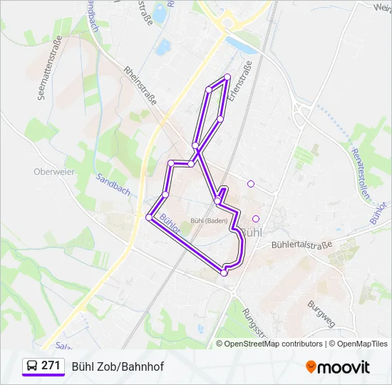 271 Bus Line Map