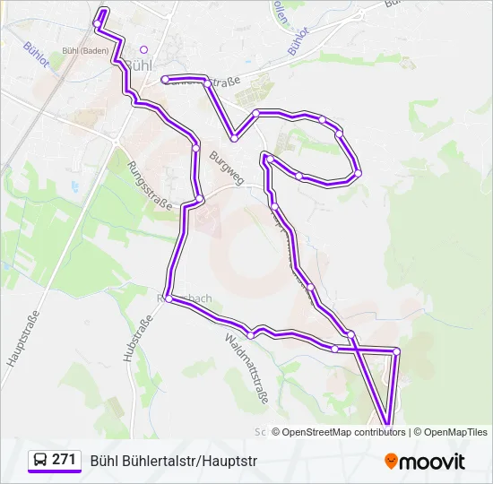 271 Bus Line Map