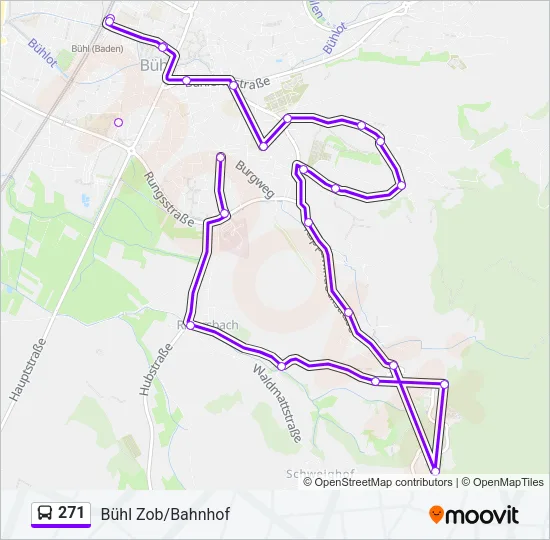 271 Bus Line Map