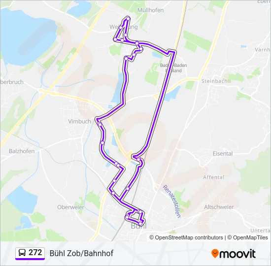 272 Bus Line Map