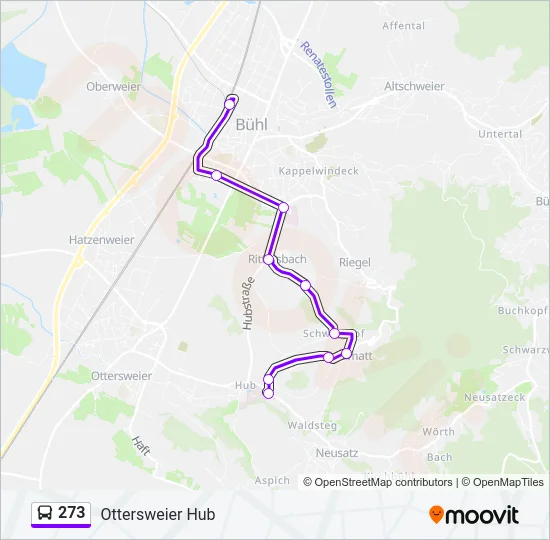 273 Bus Line Map