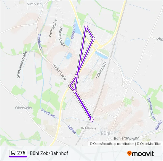 276 Bus Line Map