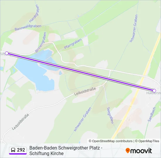 292 Bus Line Map