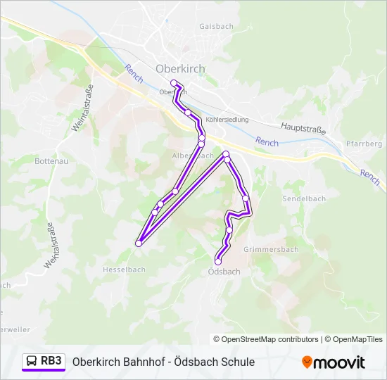 RB3 Bus Line Map