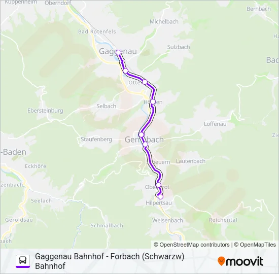 SEV S8/S81 Bus Line Map