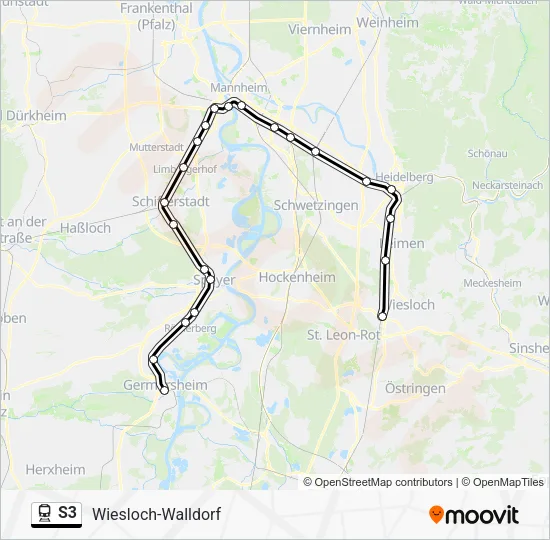 S3 Train Line Map